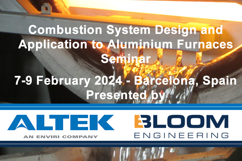 Combustion System Design & Application To Aluminium Furnaces Seminar 2024